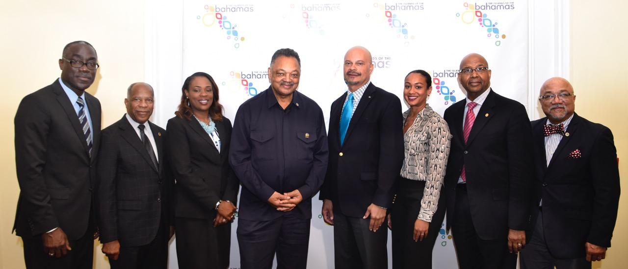Rev Jesse Jackson In The Bahamas For Baptist Convention Tourism