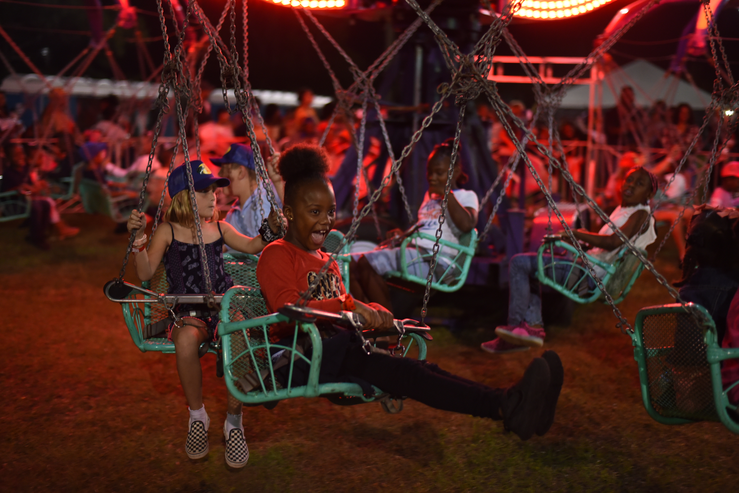 The swing carousel, Ferris wheel, and fun slide were just a few of the attractions children could enjoy during the holiday event held from December 16 - 19.