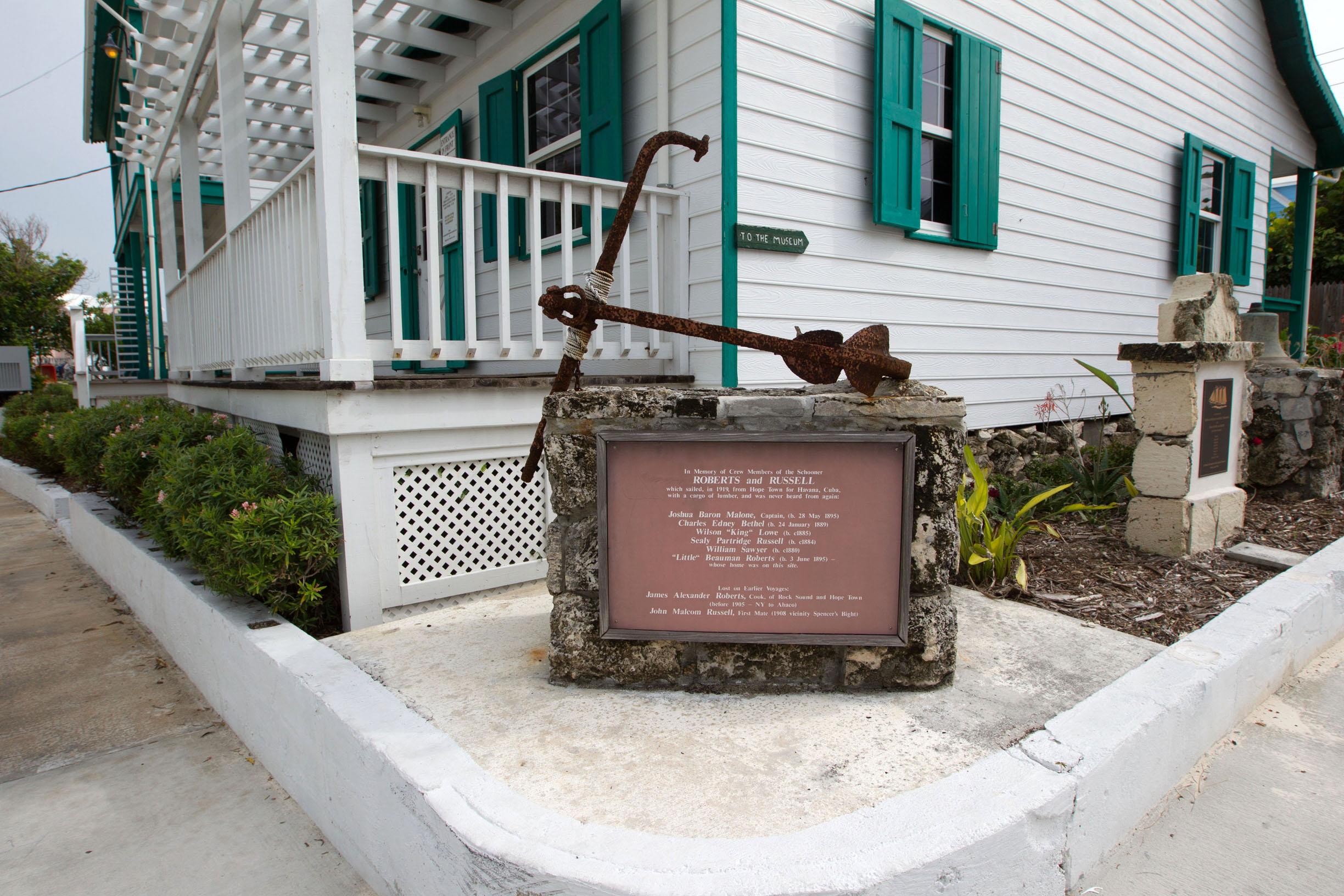 Exterior view of the Wyannie Malone Museum in Hope Town, Elbow Cay, The Abacos