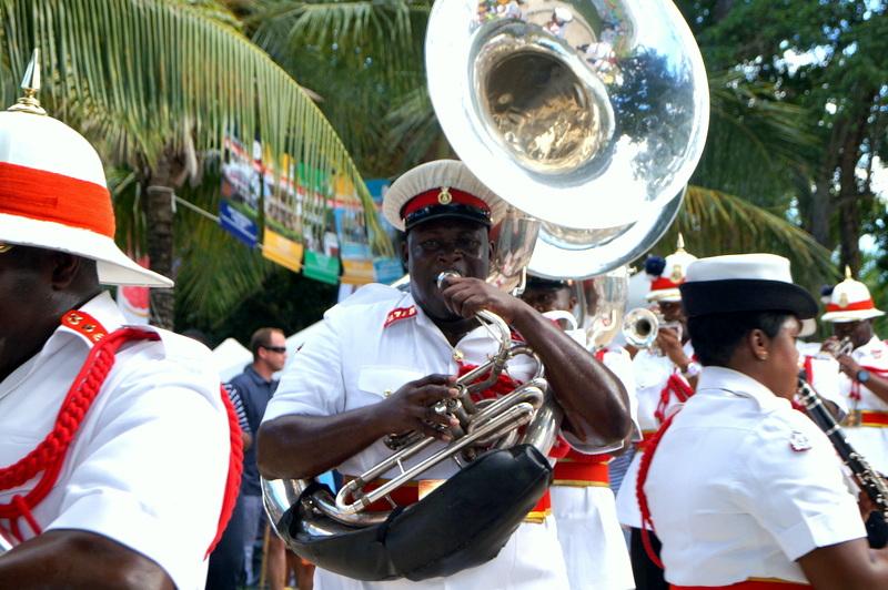 The Royal Bahamas Police Force Band performing at the Tru Tru Bahamian Festival.