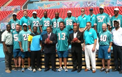  Miami Dolphins Legends and The Islands of the  Bahamas Ink Exclusive Partnership