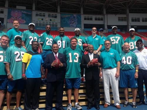  Miami Dolphins Legends and The Islands of the  Bahamas Ink Exclusive Partnership
